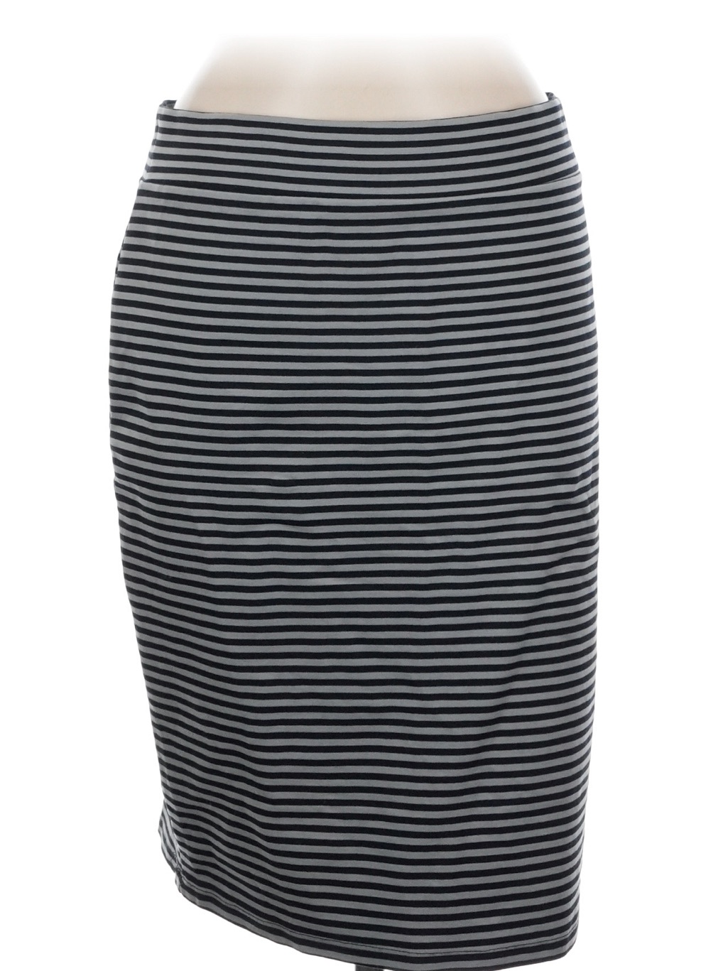 Toad  Co Brand Black And White Striped Pencil Skirt
